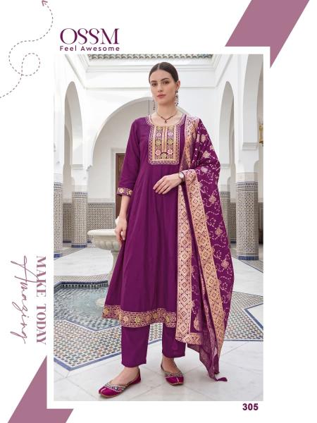 Ossm resham vol 3 anarkali daily wear anarkali kurtis wholesale in siliguri